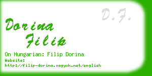 dorina filip business card